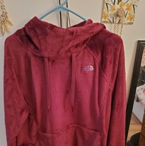 North Face burgundy pullover